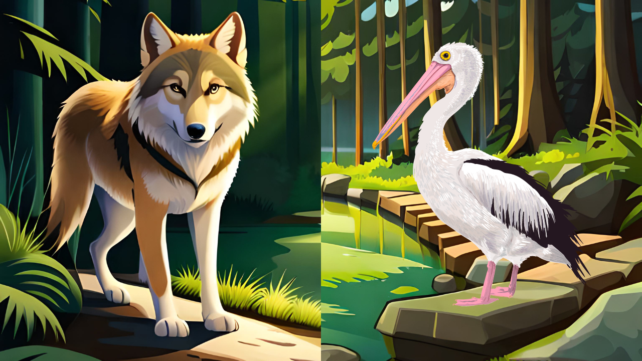 The Wolf and the Crane Story For Kids